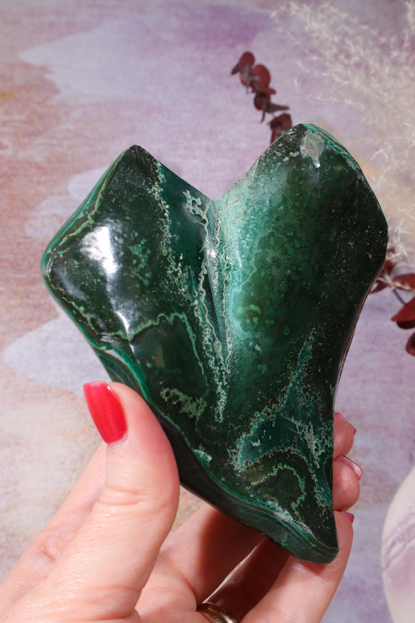 Unique Malachite Heart 12cm | Sold As Seen Hearts Tali & Loz