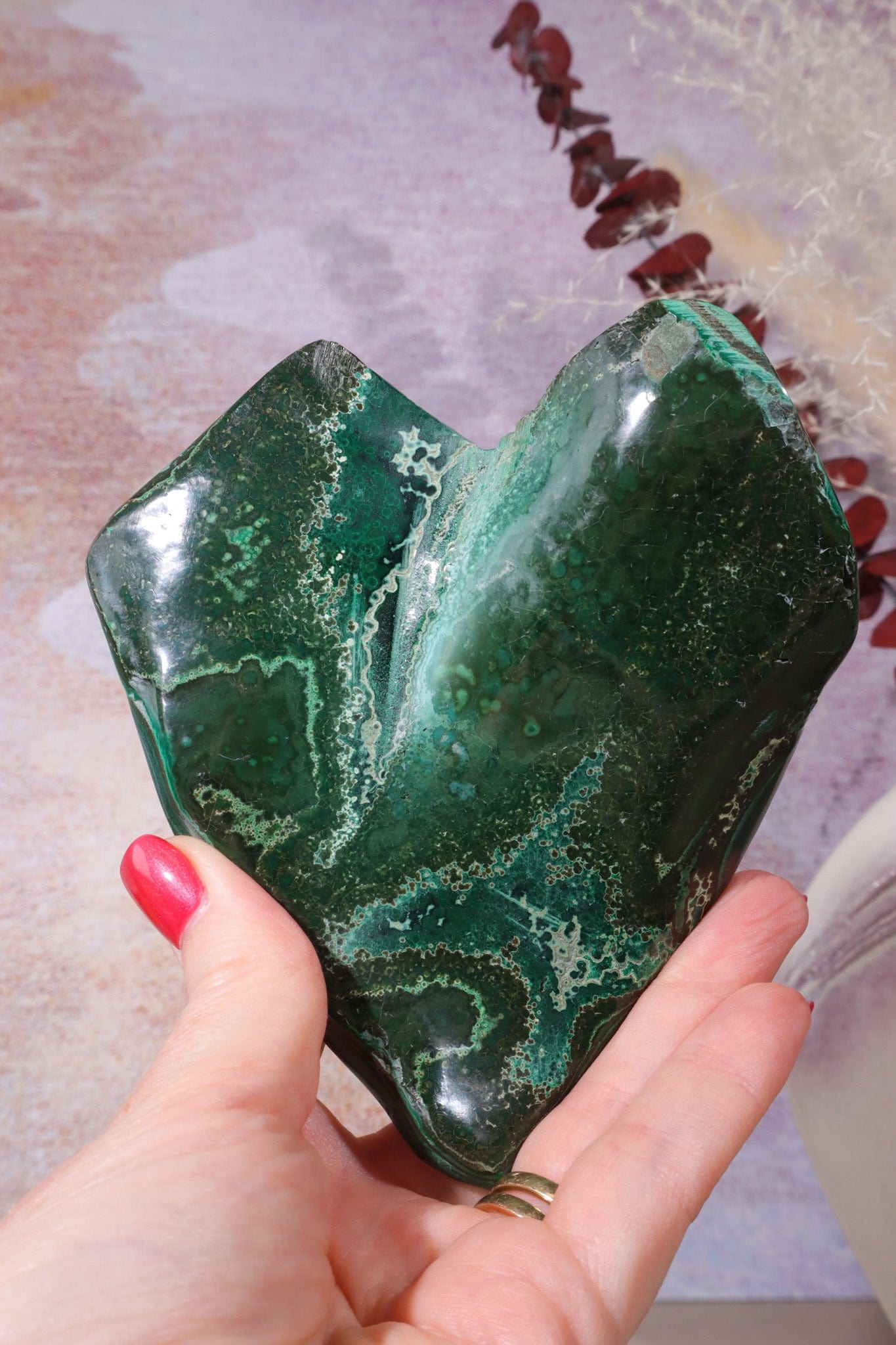 Unique Malachite Heart 12cm | Sold As Seen Hearts Tali & Loz