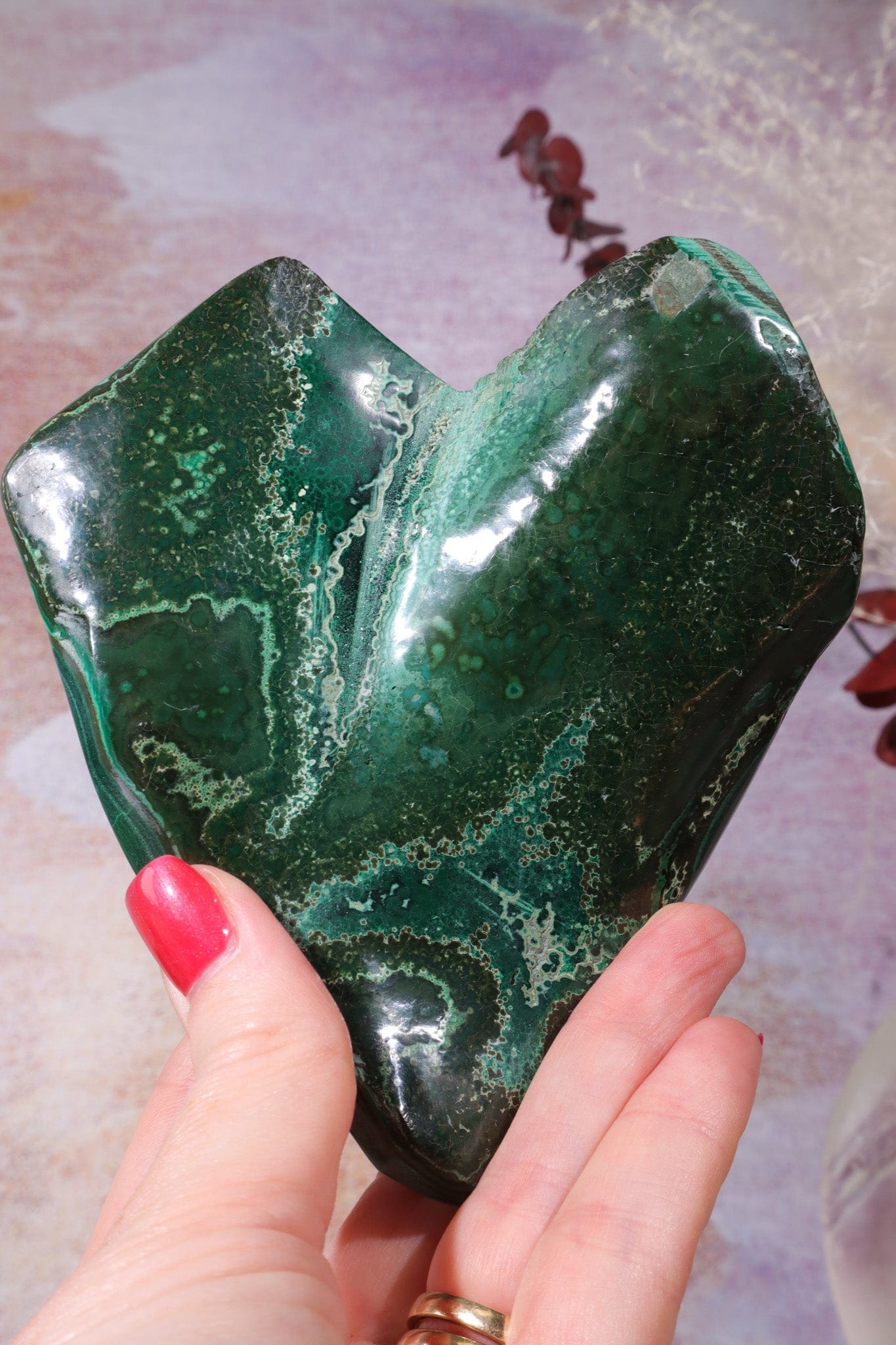 Unique Malachite Heart 12cm | Sold As Seen Hearts Tali & Loz