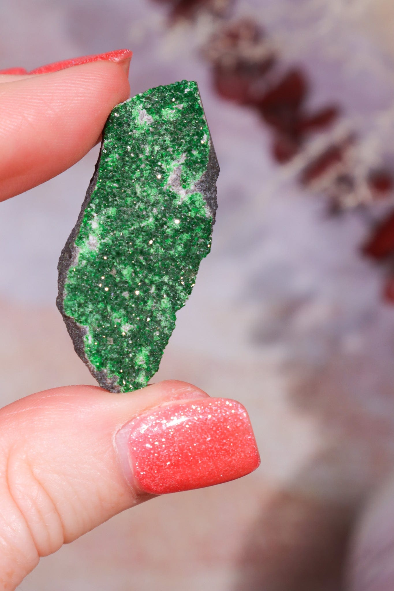 Uvarovite Garnet Specimen 6.2g Specimens Tali & Loz Crystals