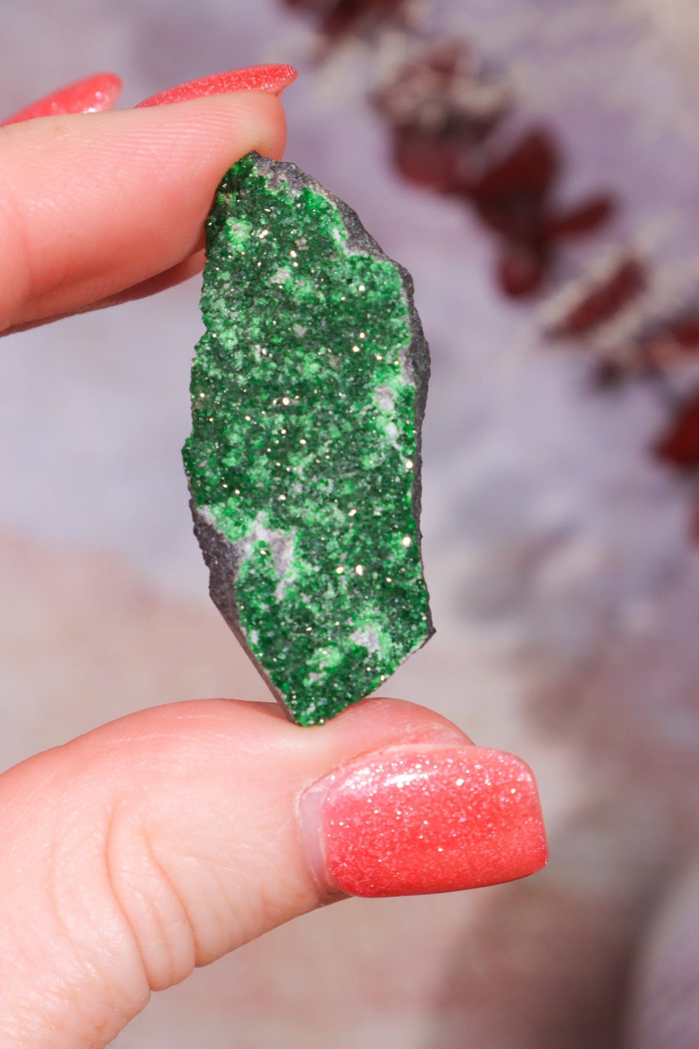 Uvarovite Garnet Specimen 6.2g Specimens Tali & Loz Crystals