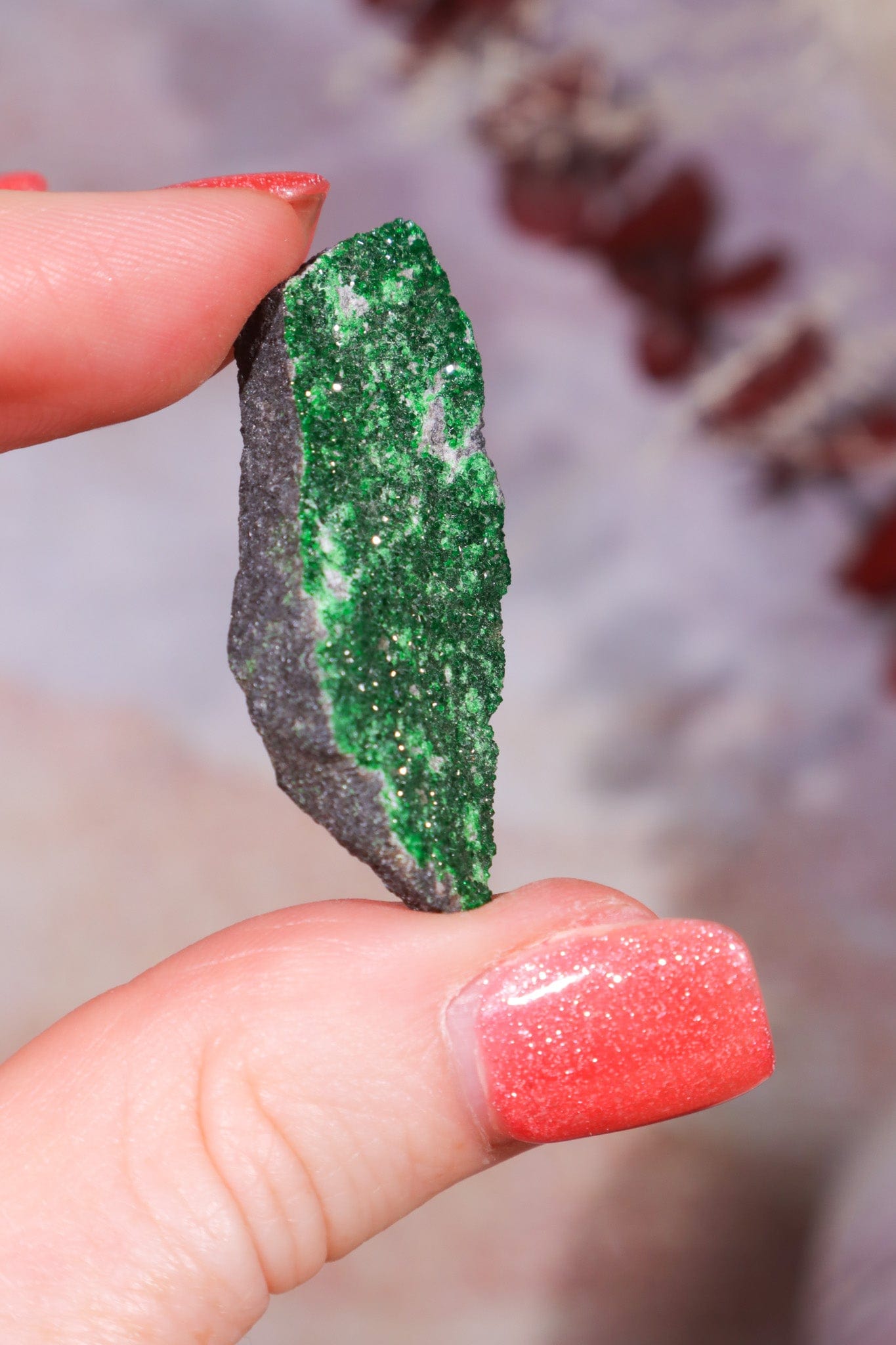 Uvarovite Garnet Specimen 6.2g Specimens Tali & Loz Crystals