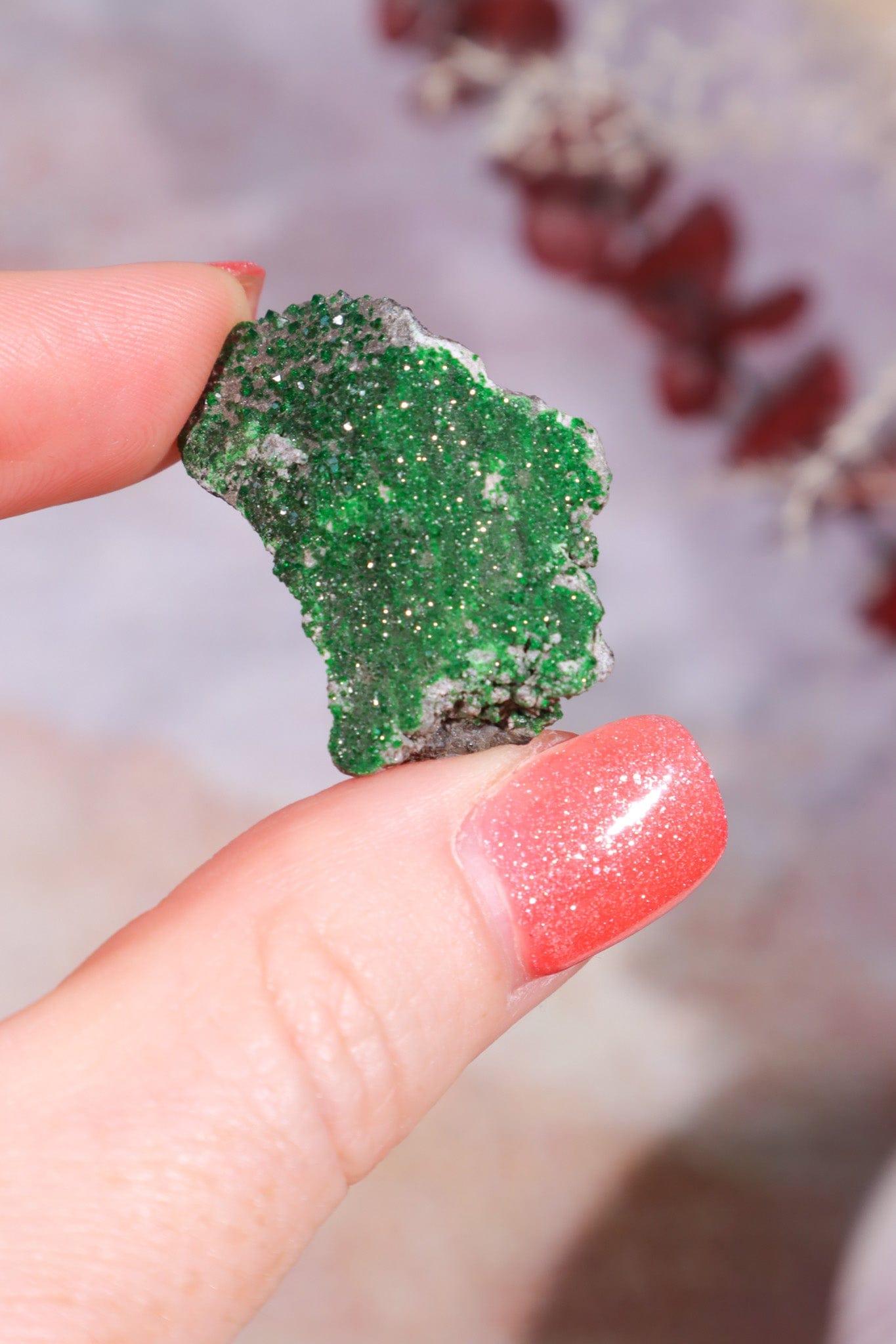 Uvarovite Garnet Specimen 7.2g Specimens Tali & Loz Crystals