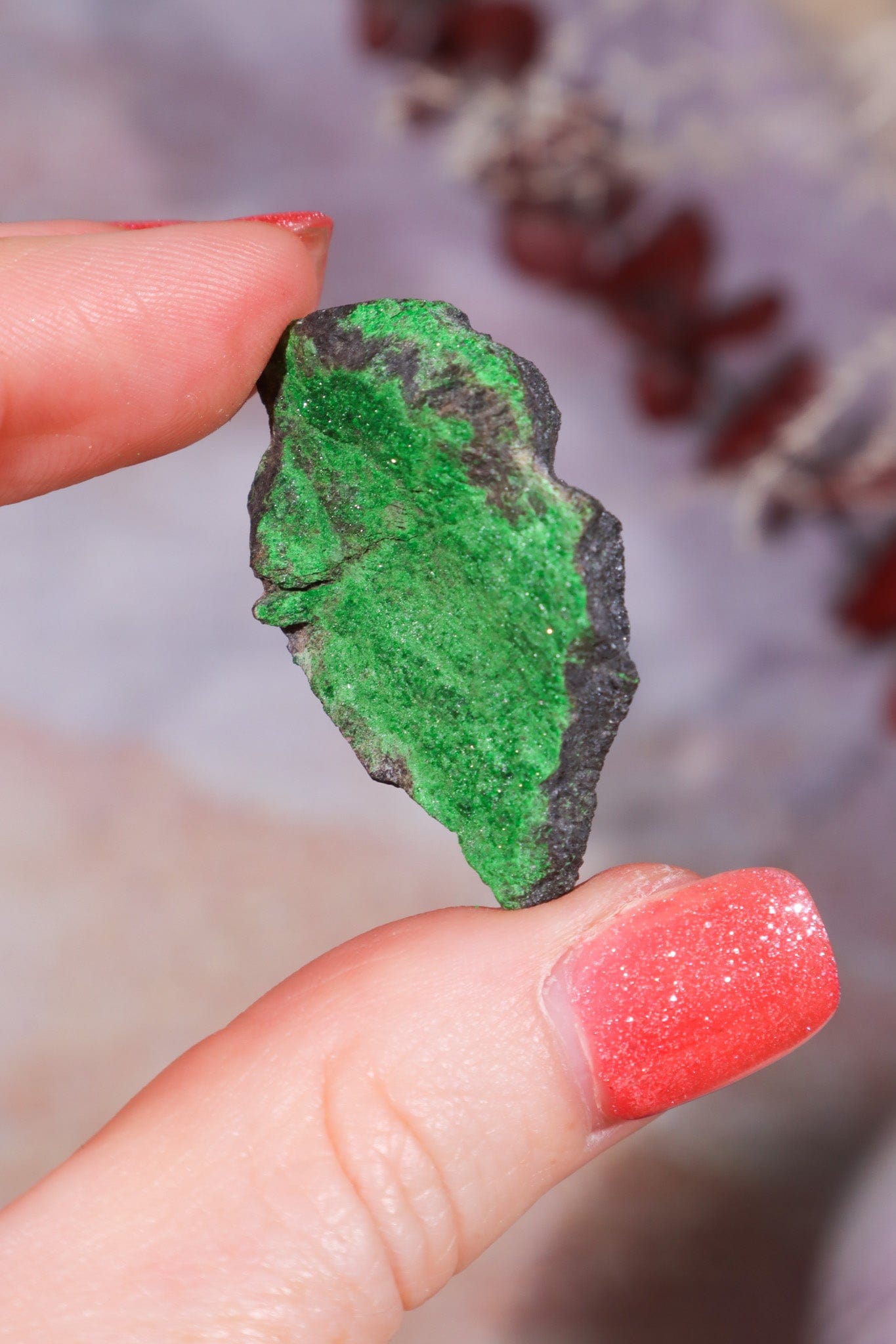 Uvarovite Garnet Specimen 9.14gr Specimens Tali & Loz Crystals