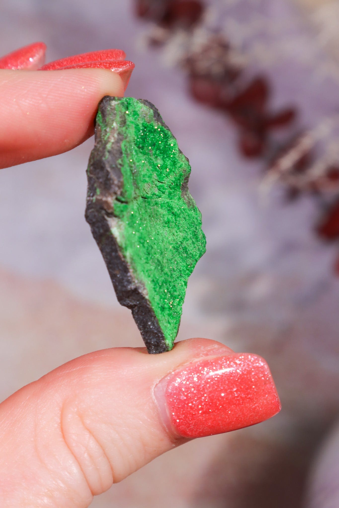 Uvarovite Garnet Specimen 9.14gr Specimens Tali & Loz Crystals