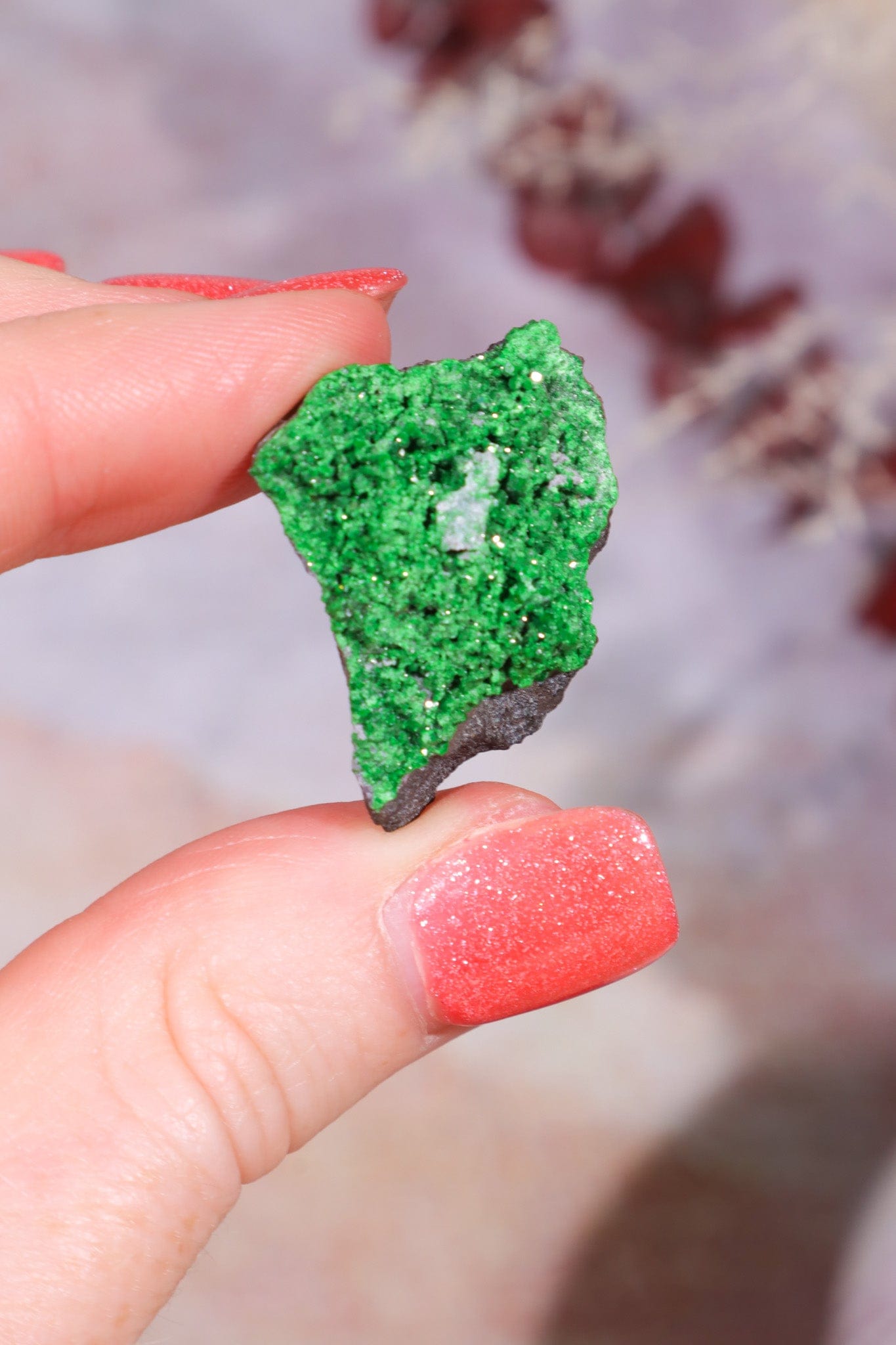 Uvarovite Garnet Specimen 9.1gr Specimens Tali & Loz Crystals