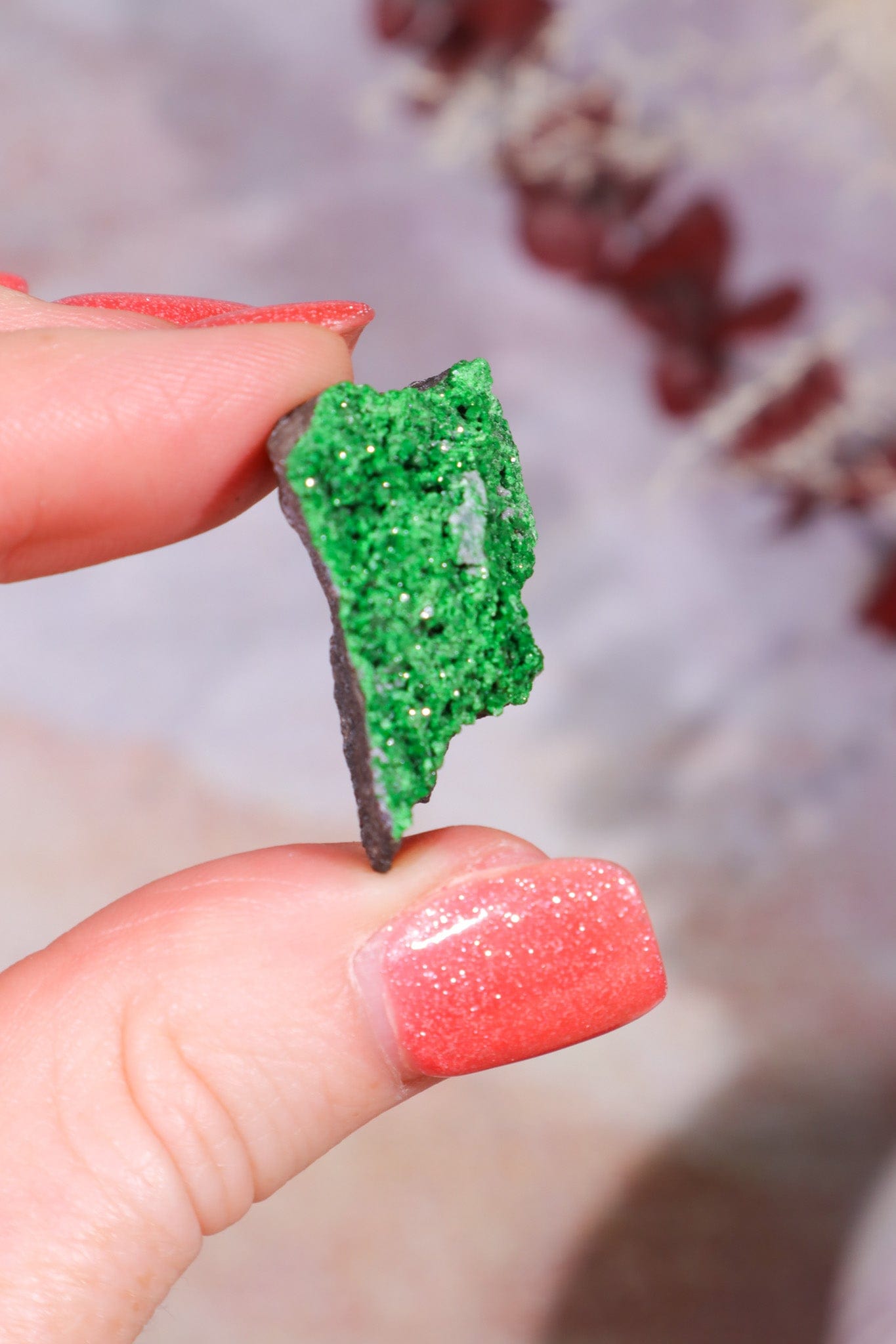 Uvarovite Garnet Specimen 9.1gr Specimens Tali & Loz Crystals