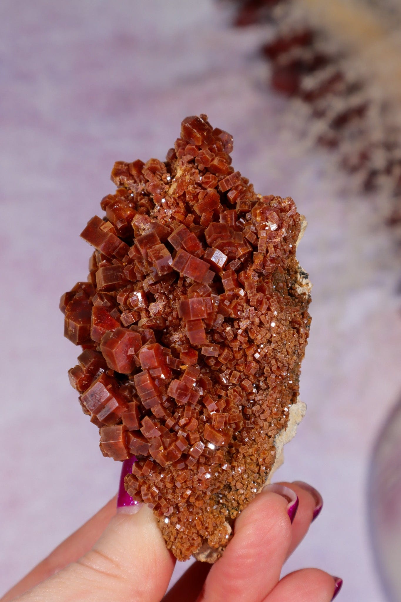 Vanadinite Specimen 9cm, Morocco Specimen Tali & Loz Crystals