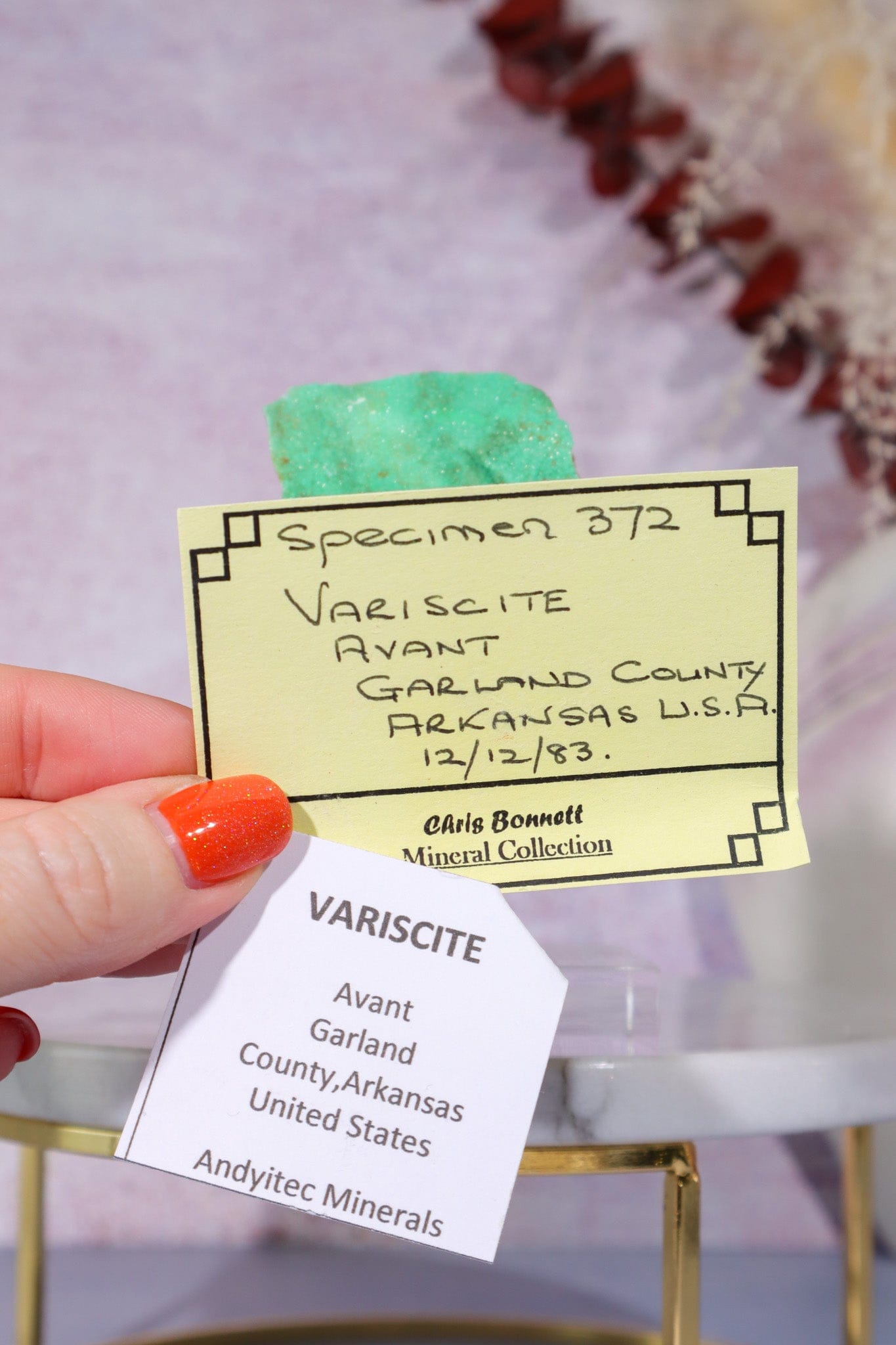 Variscite Specimen 89gr, Arkansas USA Specimen Tali & Loz Crystals