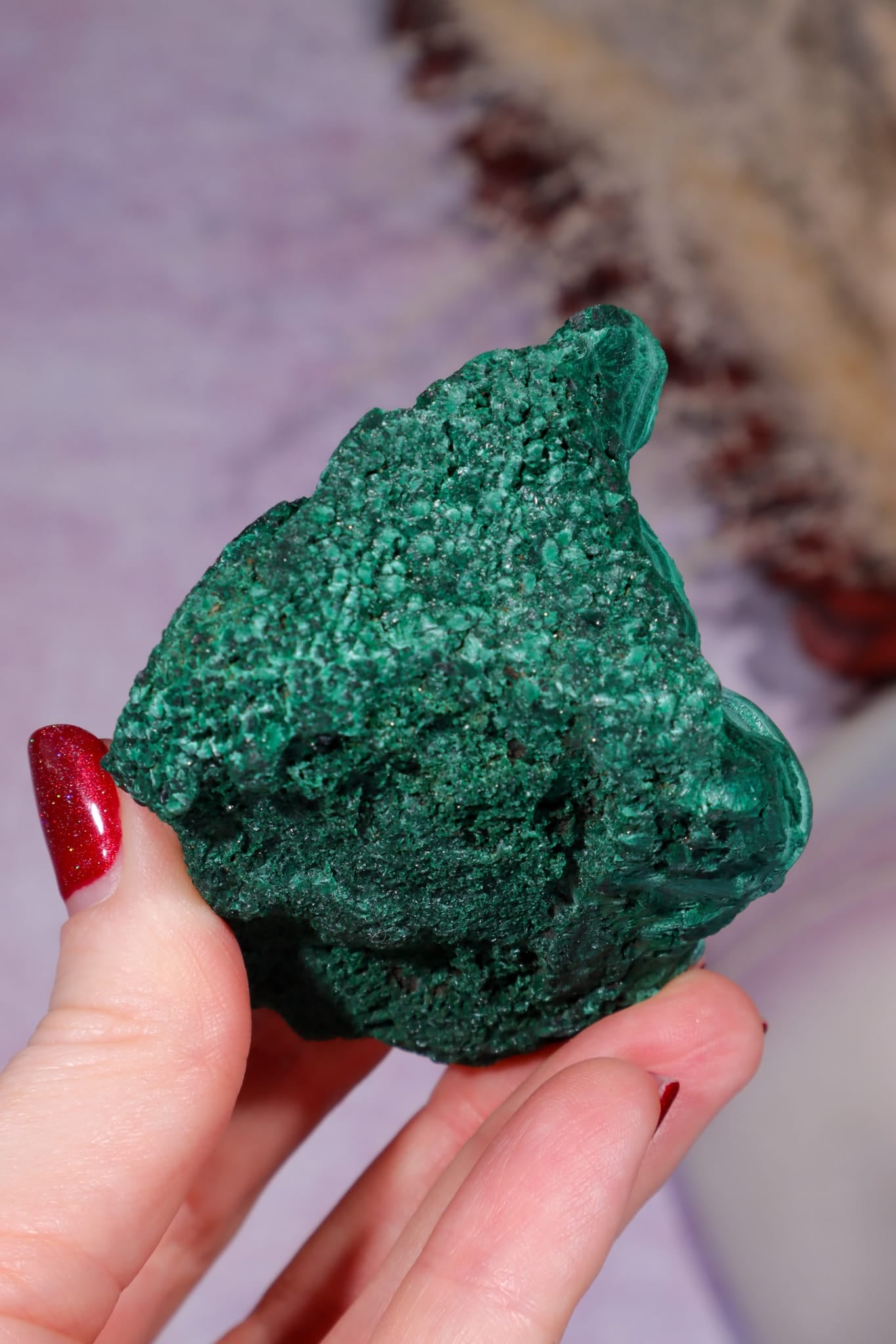 Velvet Malachite 7cm, DRC Minerals Tali & Loz Crystals