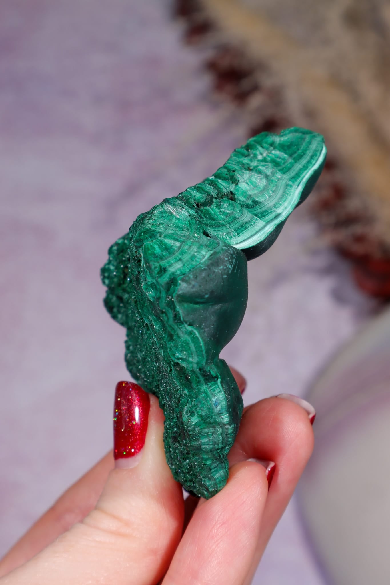 Velvet Malachite 7cm, DRC Minerals Tali & Loz Crystals