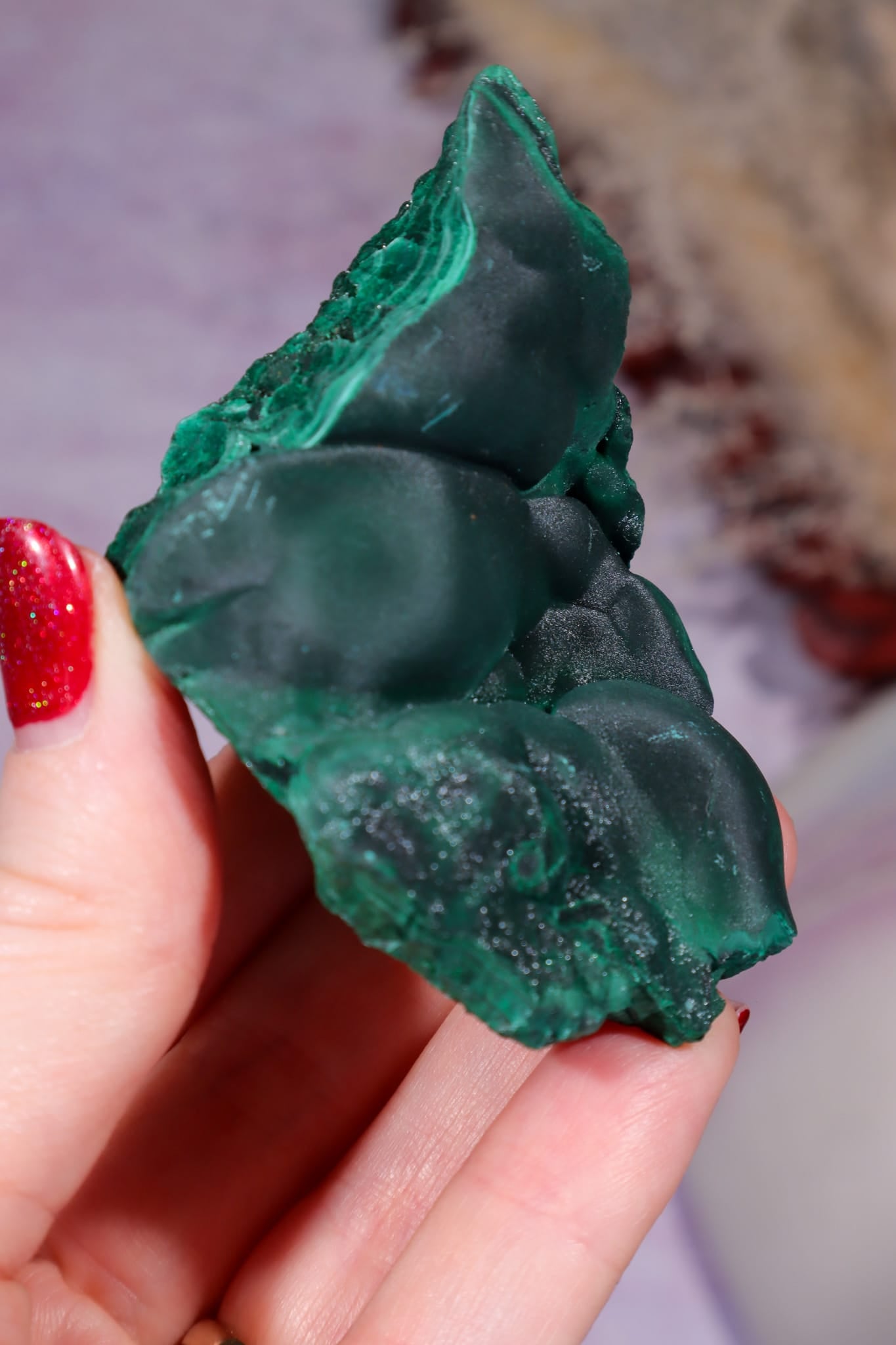 Velvet Malachite 7cm, DRC Minerals Tali & Loz Crystals