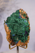 Velvet Malachite with Azurite Specimen 405gr - Tali & Loz Crystals