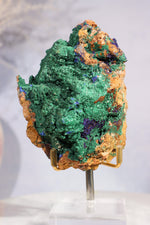 Velvet Malachite with Azurite Specimen 405gr - Tali & Loz Crystals