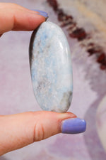 Violane Blue Diopside Palm Stone Palm Stone Tali & Loz Crystals