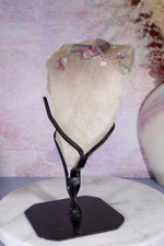 Watermelon Tourmaline in Smokey Quartz Specimen on Stand 15.5cm, Brazil Specimen Tali & Loz Crystals