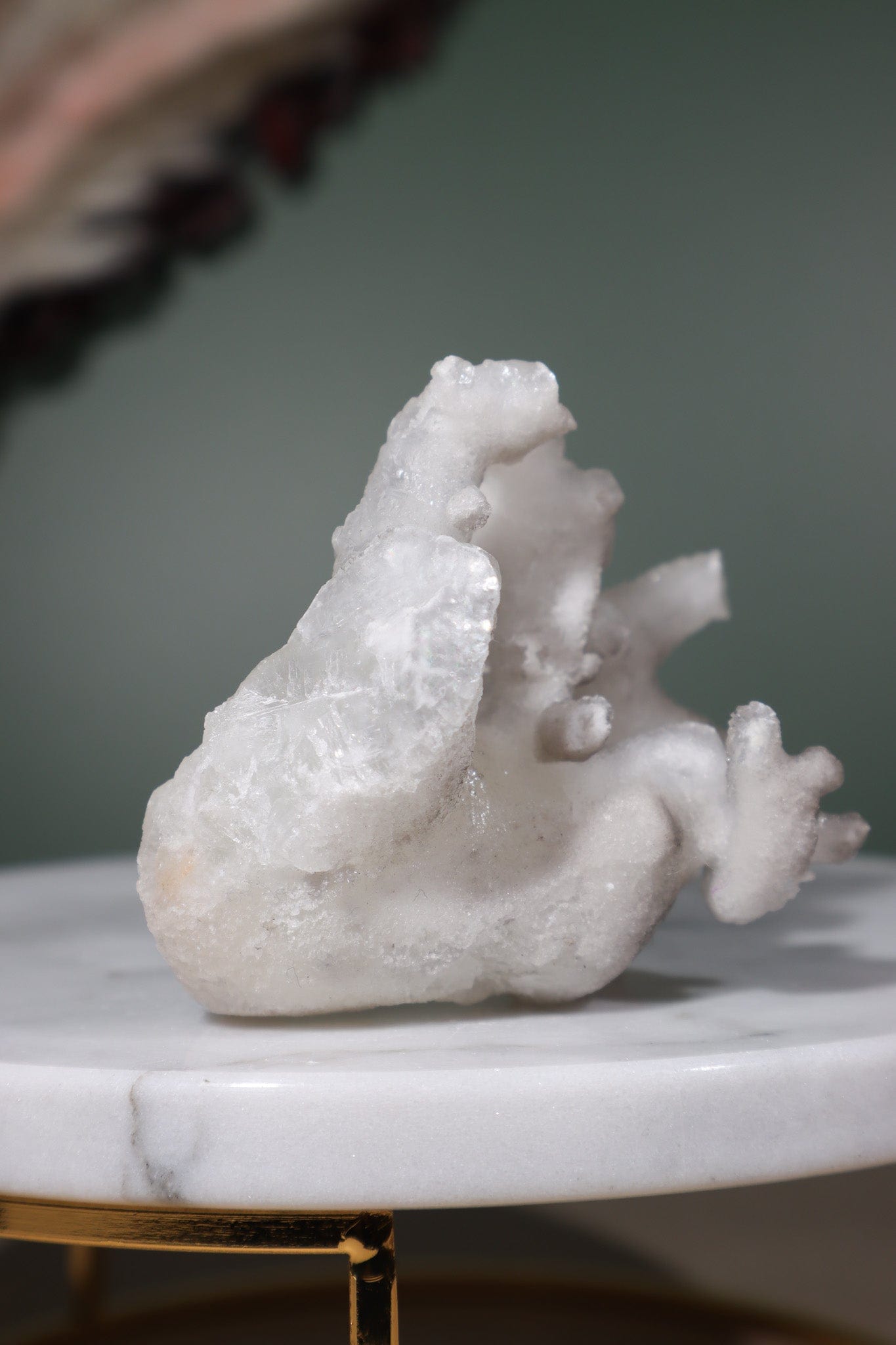 White Aragonite Cluster 7cm Sold As Seen Specimens Tali & Loz Crystals
