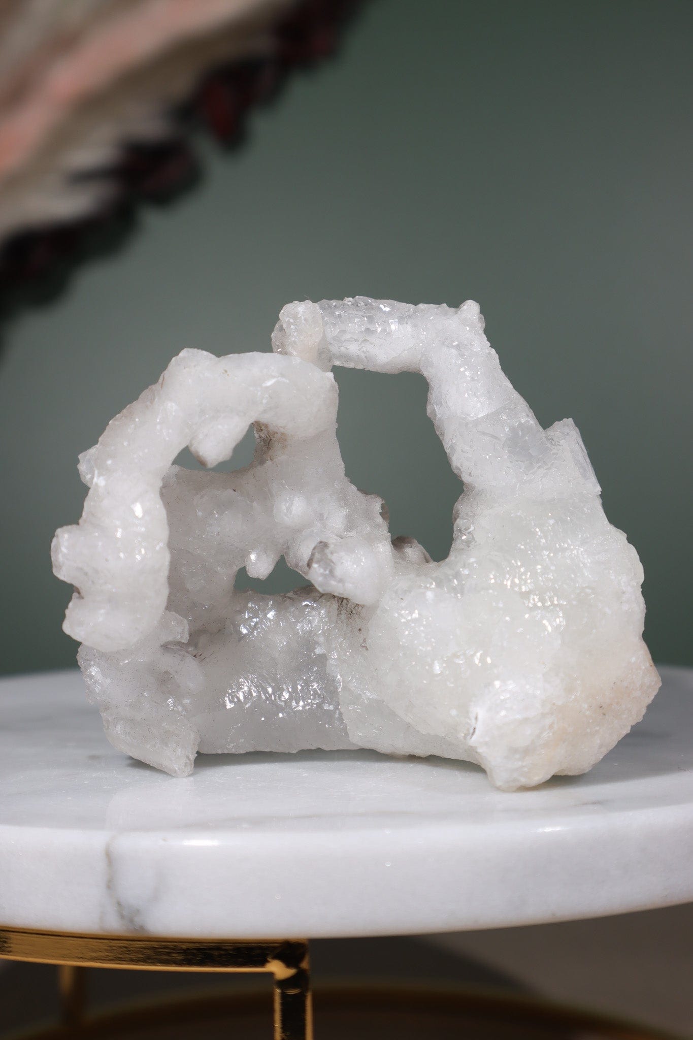 White Aragonite Cluster 7cm Sold As Seen Specimens Tali & Loz Crystals