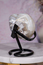 White Quartz Druzy Heart | 161g | Brazil | Sold as Seen Rough Crystals Tali & Loz Crystals