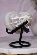 White Quartz Druzy Heart | 161g | Brazil | Sold as Seen Rough Crystals Tali & Loz Crystals