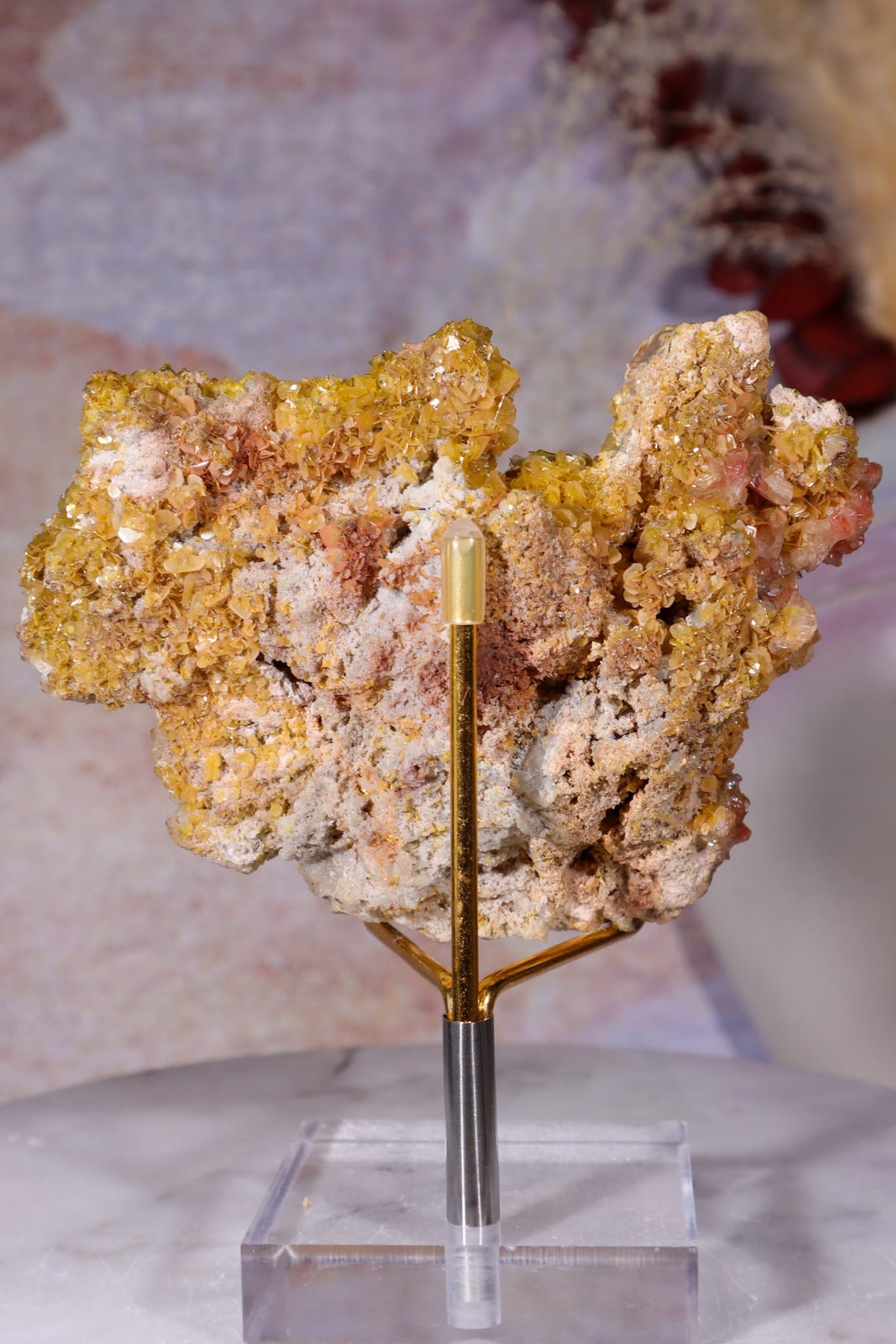 Wulfenite Mineral Specimen | 10cm | Mexico Mineral Specimen Tali & Loz Crystals