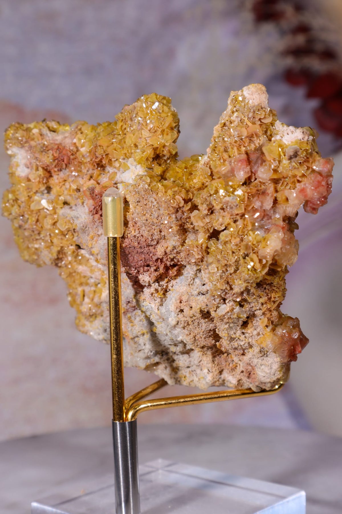 Wulfenite Mineral Specimen | 10cm | Mexico Mineral Specimen Tali & Loz Crystals