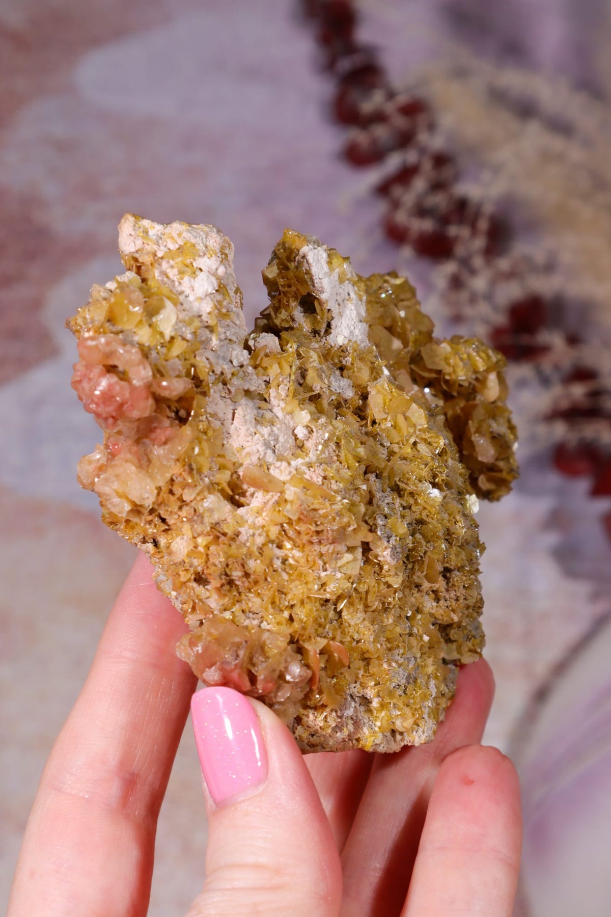 Wulfenite Mineral Specimen | 10cm | Mexico Mineral Specimen Tali & Loz Crystals