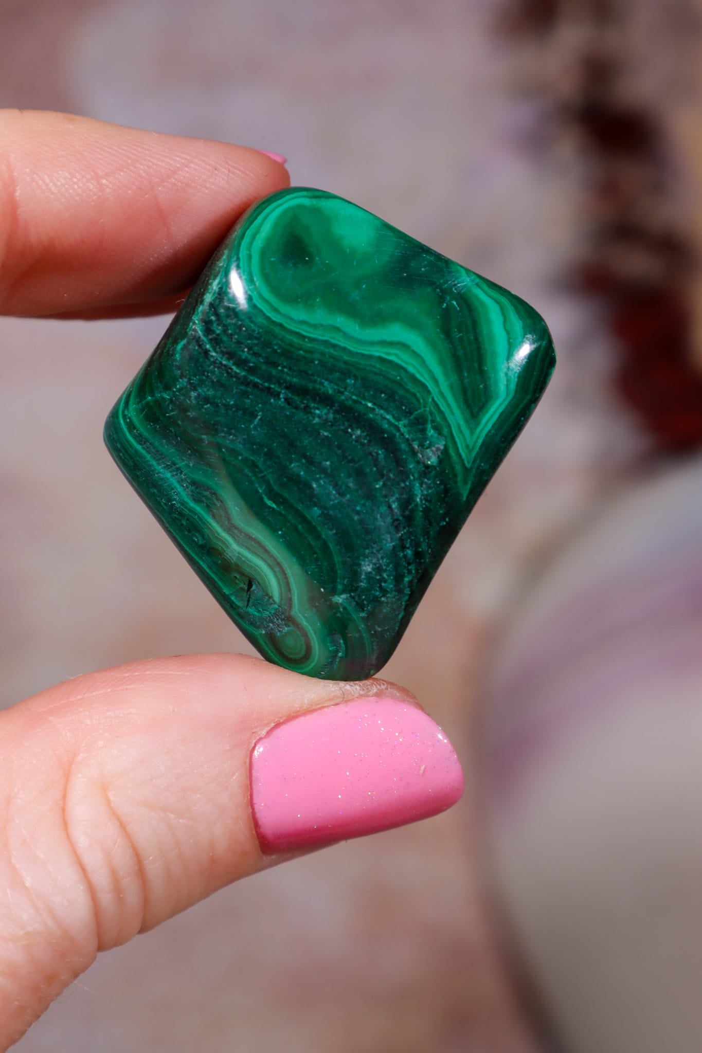 XL Malachite Tumblestones | 25-42mm | Democratic Republic of Congo Tumblestones Tali & Loz Crystals