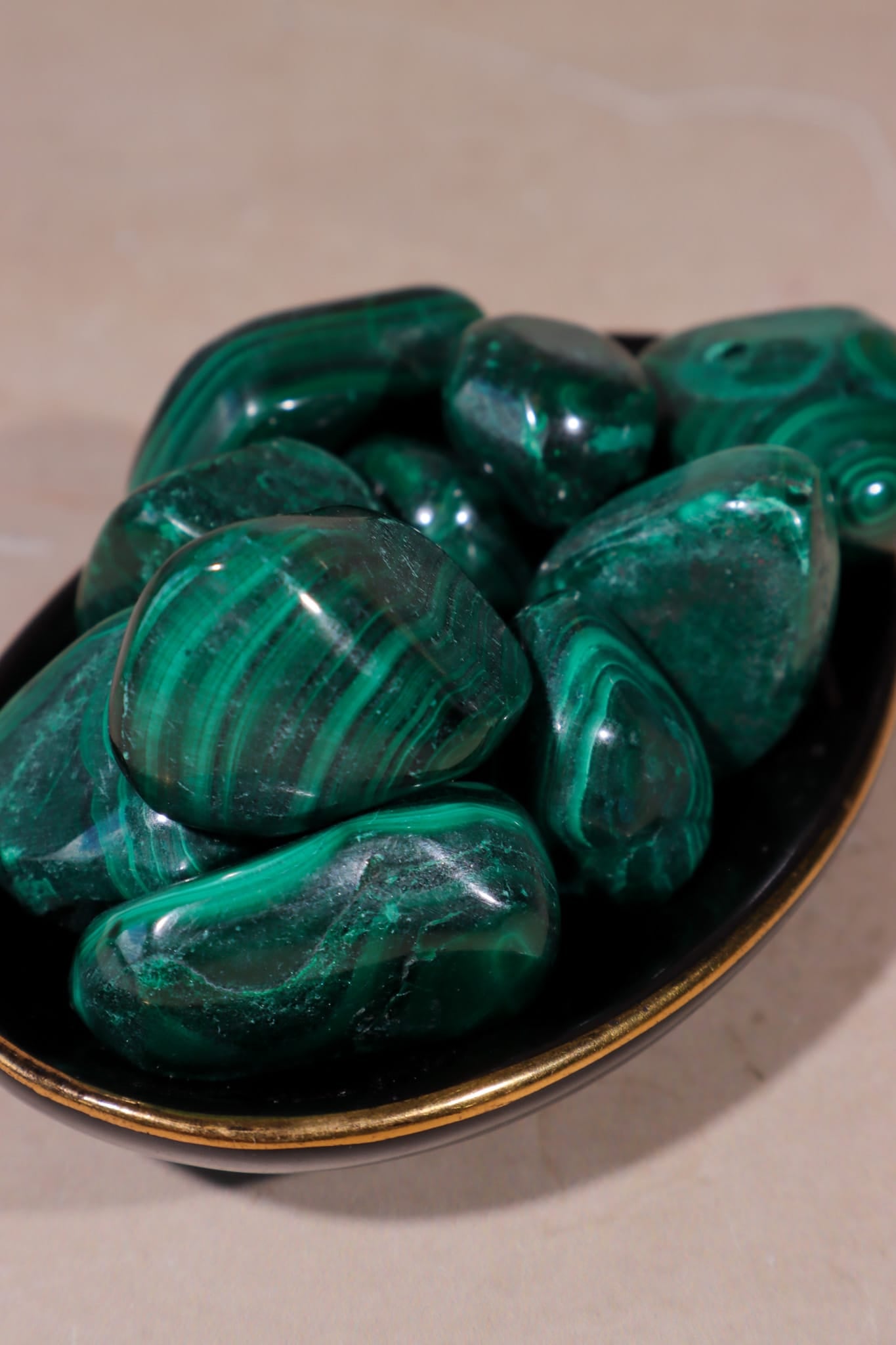 XL Malachite Tumblestones | 25-42mm | Democratic Republic of Congo Tumblestones Tali & Loz Crystals