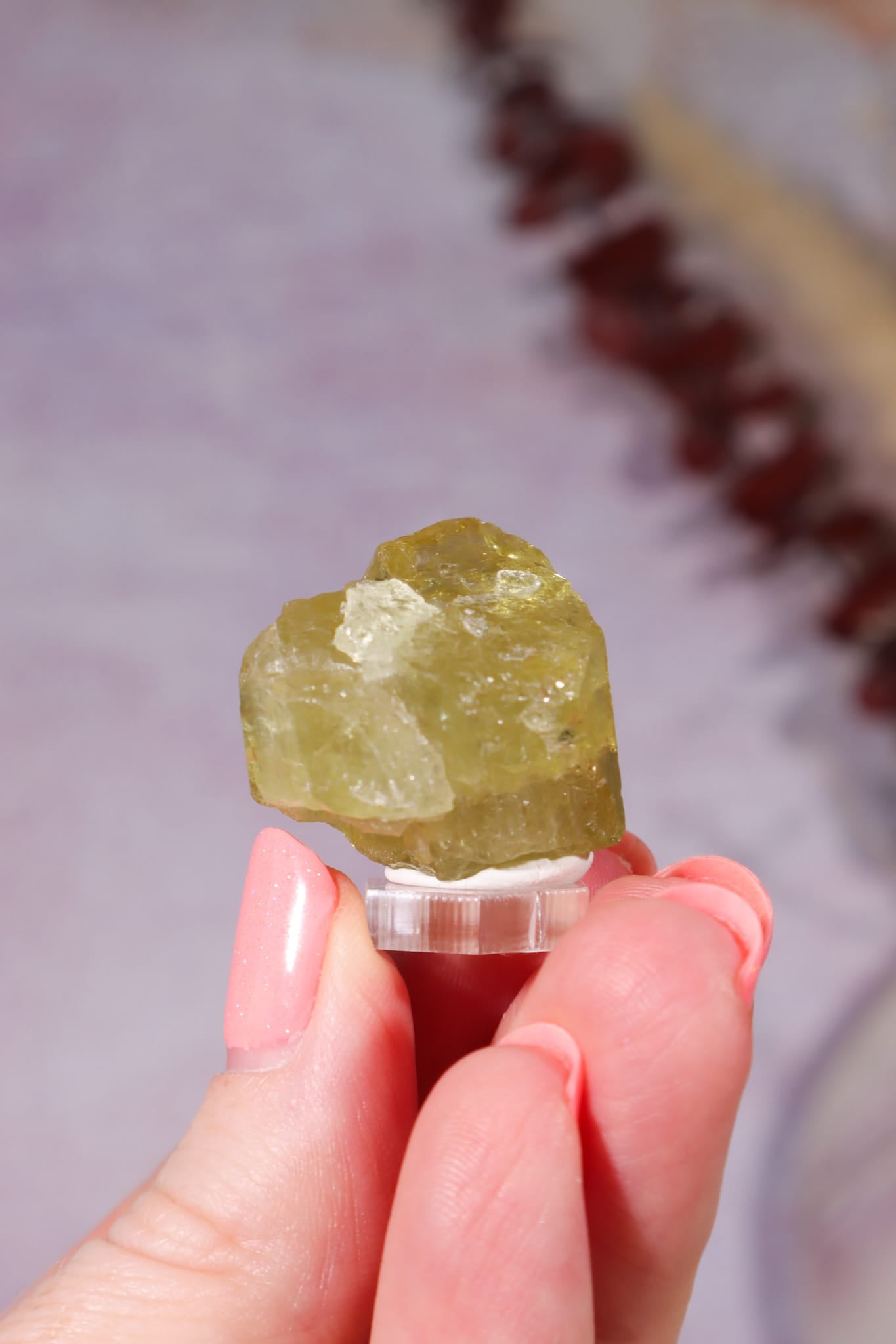 Yellow Apatite Specimen with Rainbows | 22mm | Cerro de Mercado, Mexico Minerals Tali & Loz Crystals