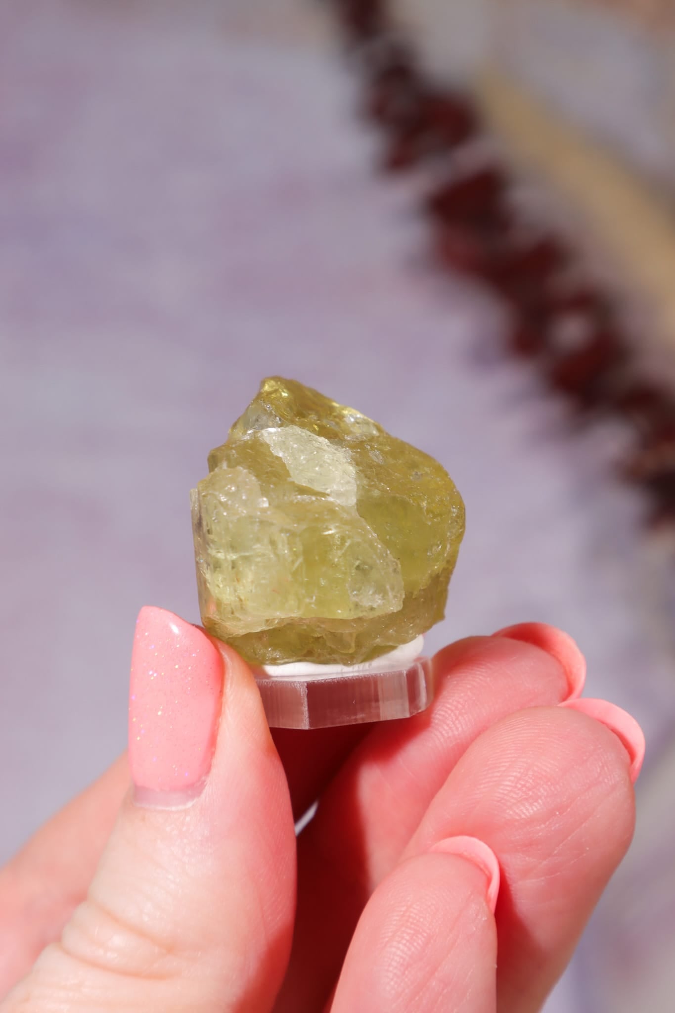 Yellow Apatite Specimen with Rainbows | 22mm | Cerro de Mercado, Mexico Minerals Tali & Loz Crystals
