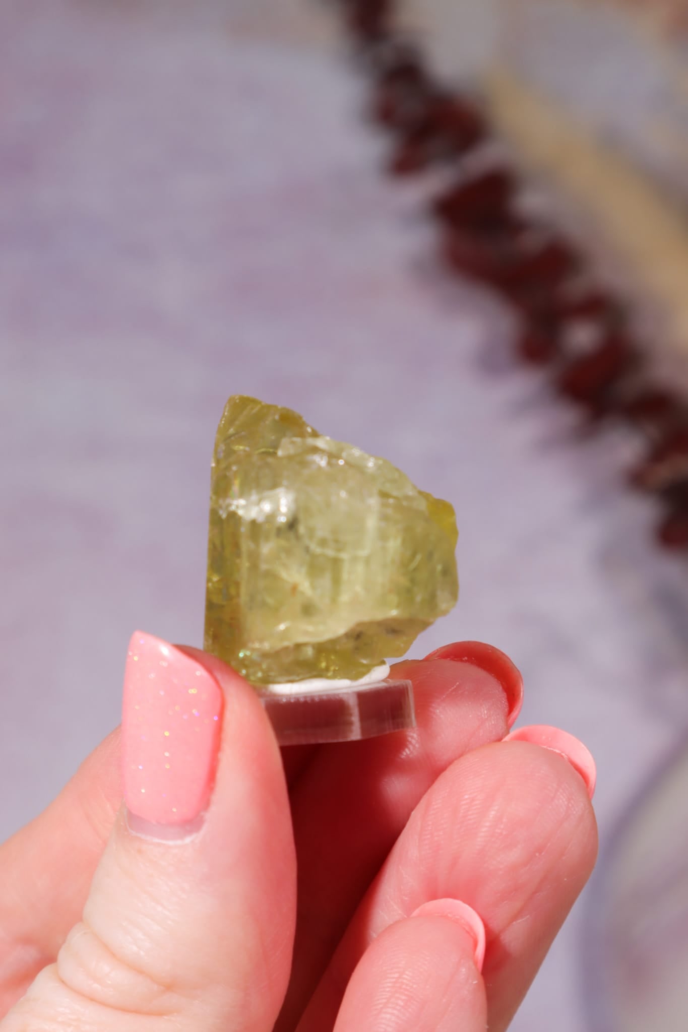 Yellow Apatite Specimen with Rainbows | 22mm | Cerro de Mercado, Mexico Minerals Tali & Loz Crystals