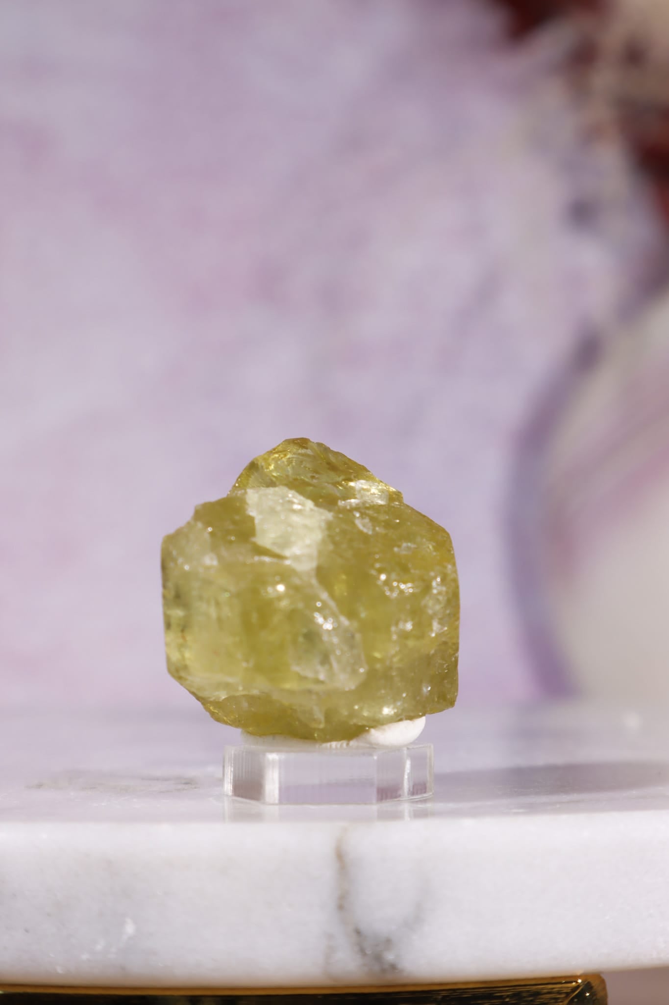 Yellow Apatite Specimen with Rainbows | 22mm | Cerro de Mercado, Mexico Minerals Tali & Loz Crystals