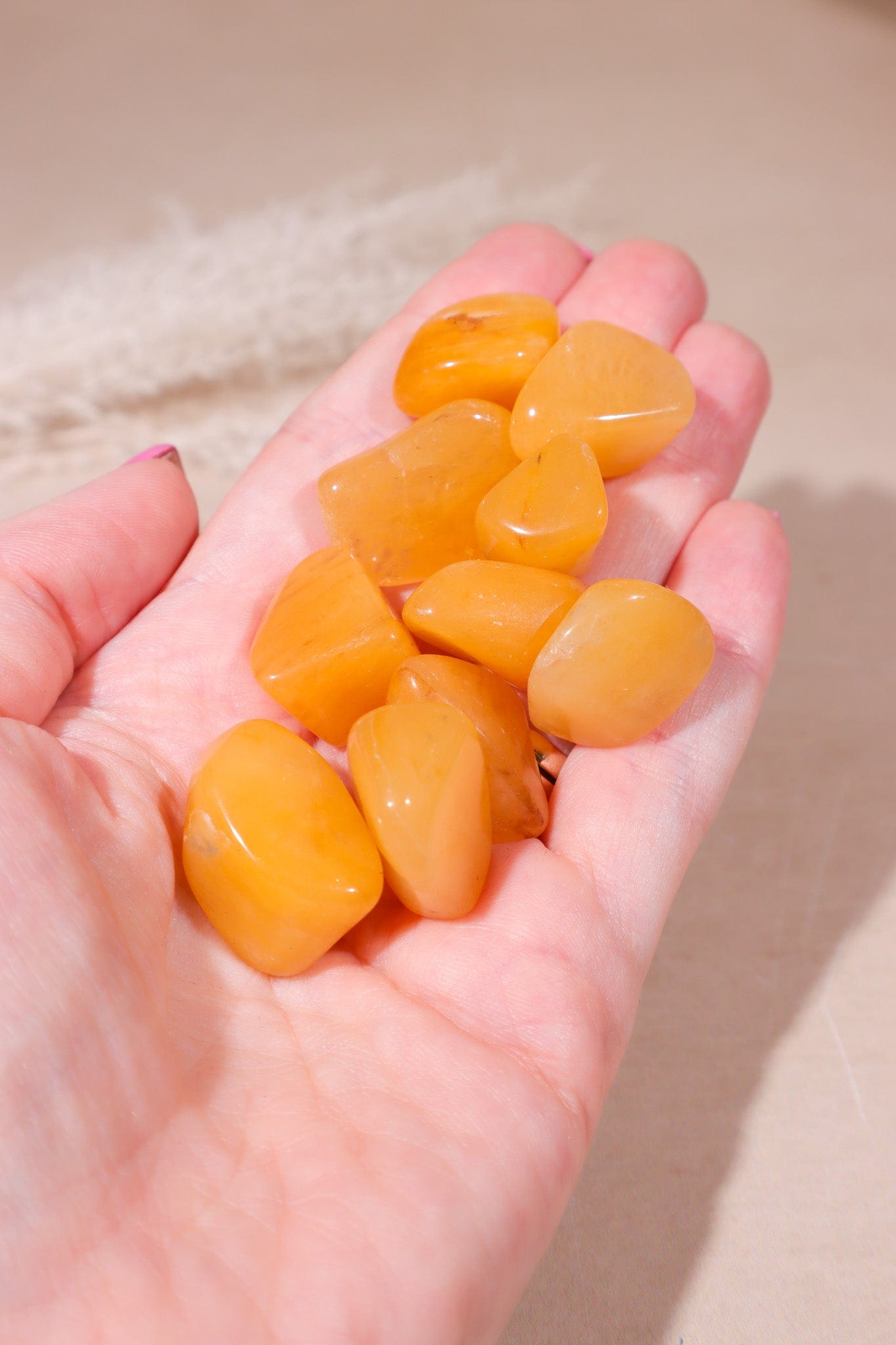 Yellow Aventurine Tumblestones 20-30mm - Tali & Loz Crystals