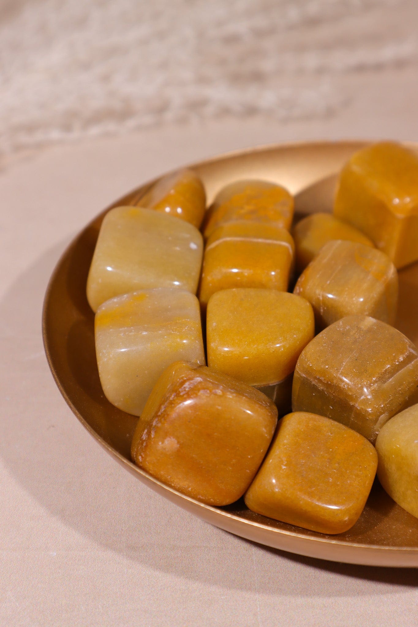 Yellow Aventurine Tumblestones 20-40mm - Tali & Loz Crystals