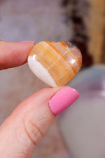 Yellow Calcite Hearts | 26-32mm | Mexico Hearts Tali & Loz Crystals