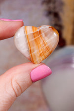 Yellow Calcite Hearts | 26-32mm | Mexico Hearts Tali & Loz Crystals