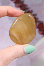 Yellow Fluorite Palmstones 4.5cm Palmstones Tali & Loz Crystals