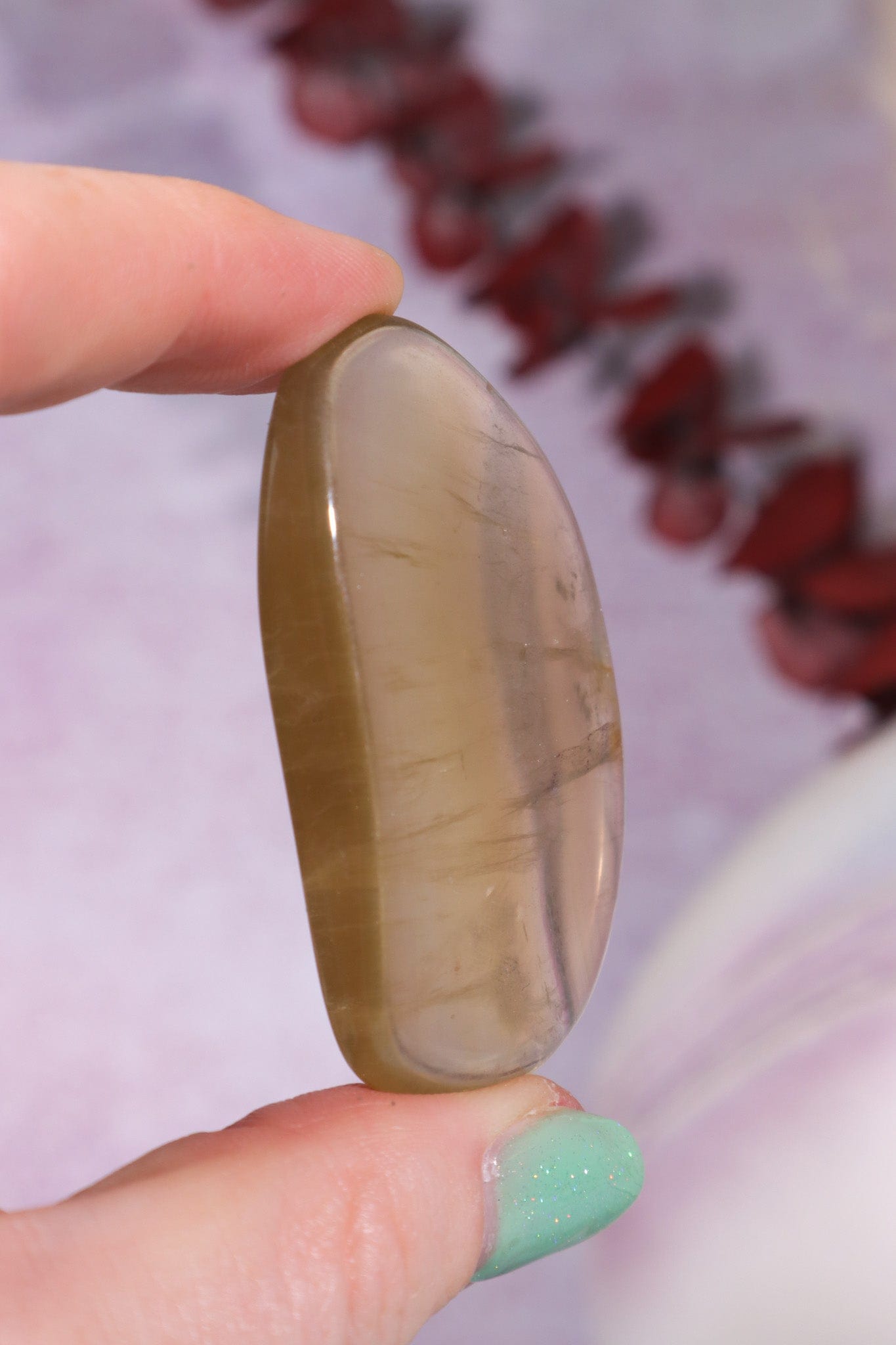 Yellow Fluorite Palmstones 4.5cm Palmstones Tali & Loz Crystals