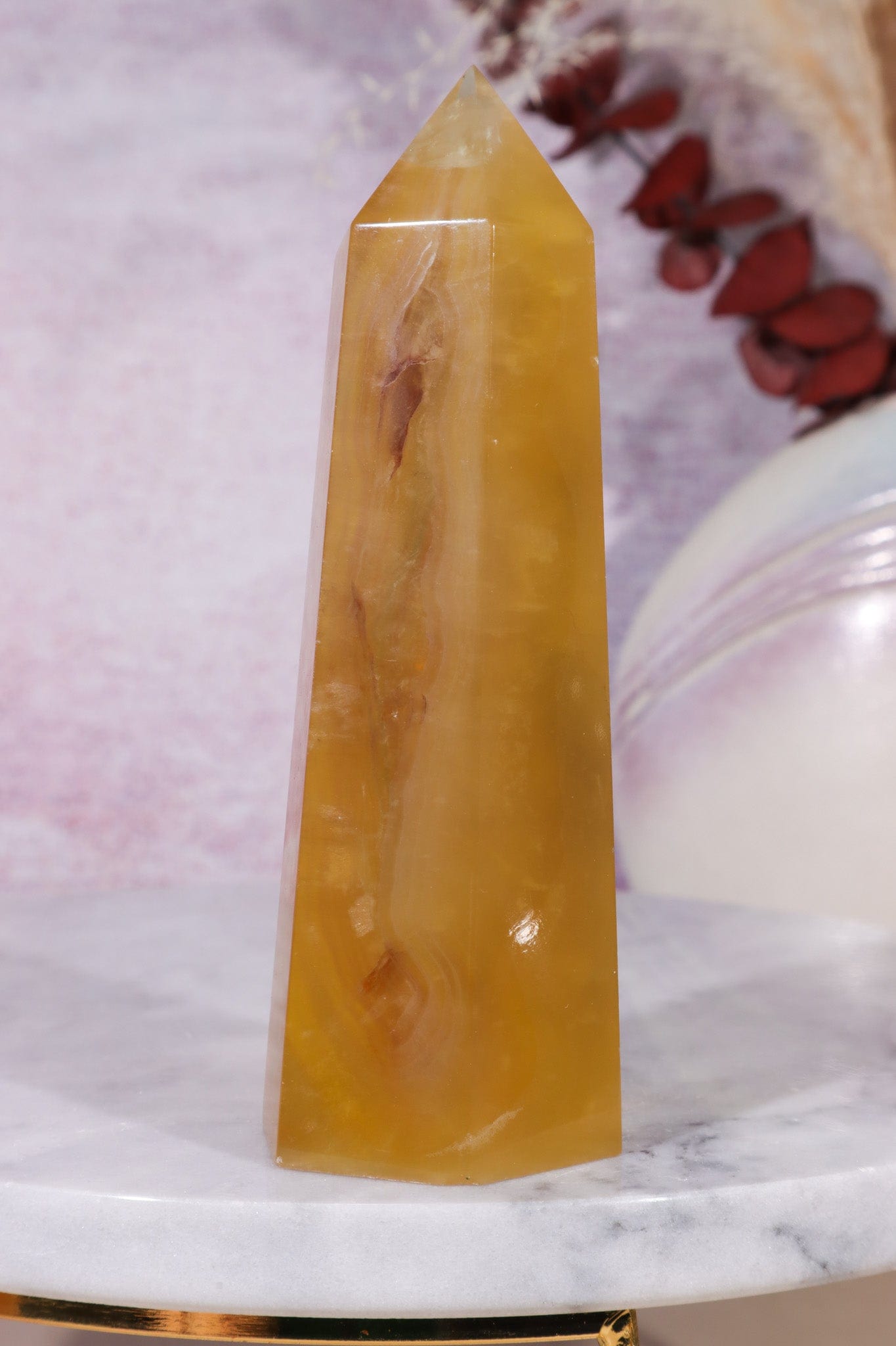 Yellow Fluorite Tower 11.5cm Towers Tali & Loz Crystals