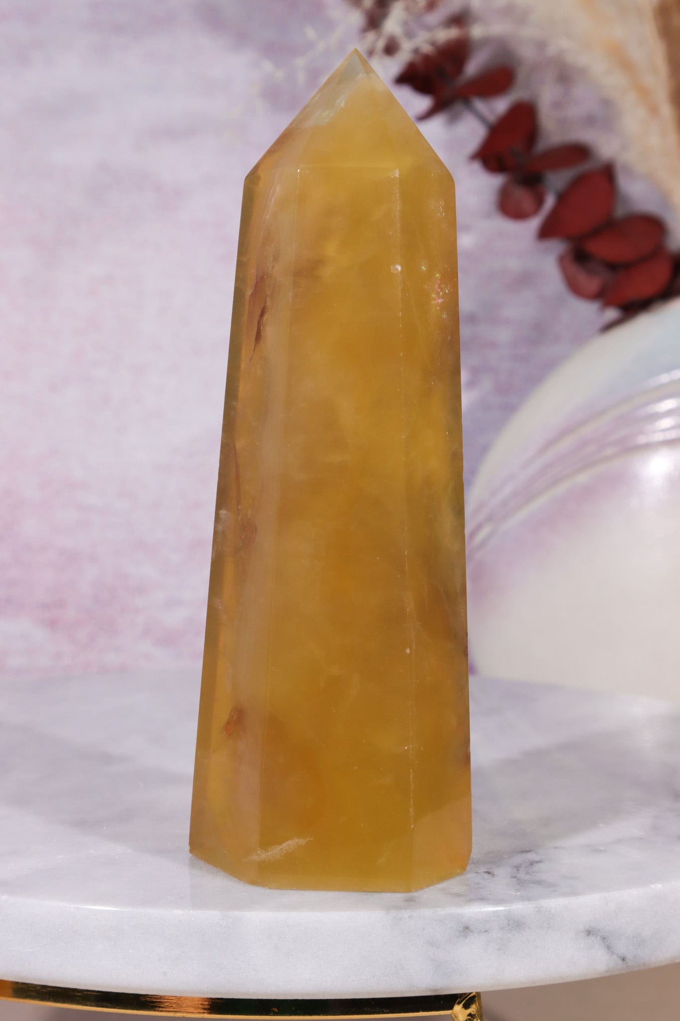 Yellow Fluorite Tower 11.5cm Towers Tali & Loz Crystals