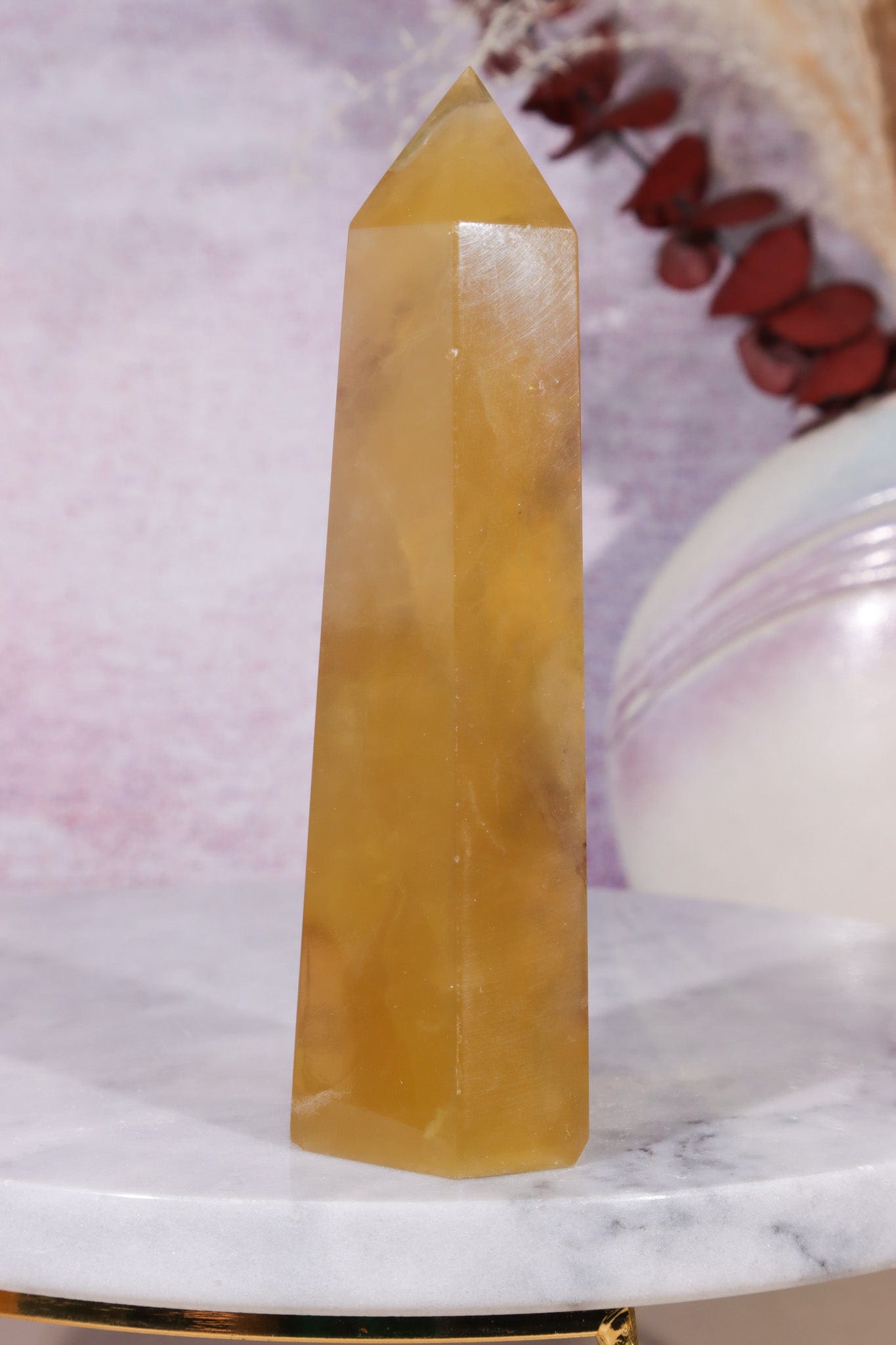 Yellow Fluorite Tower 11.5cm Towers Tali & Loz Crystals
