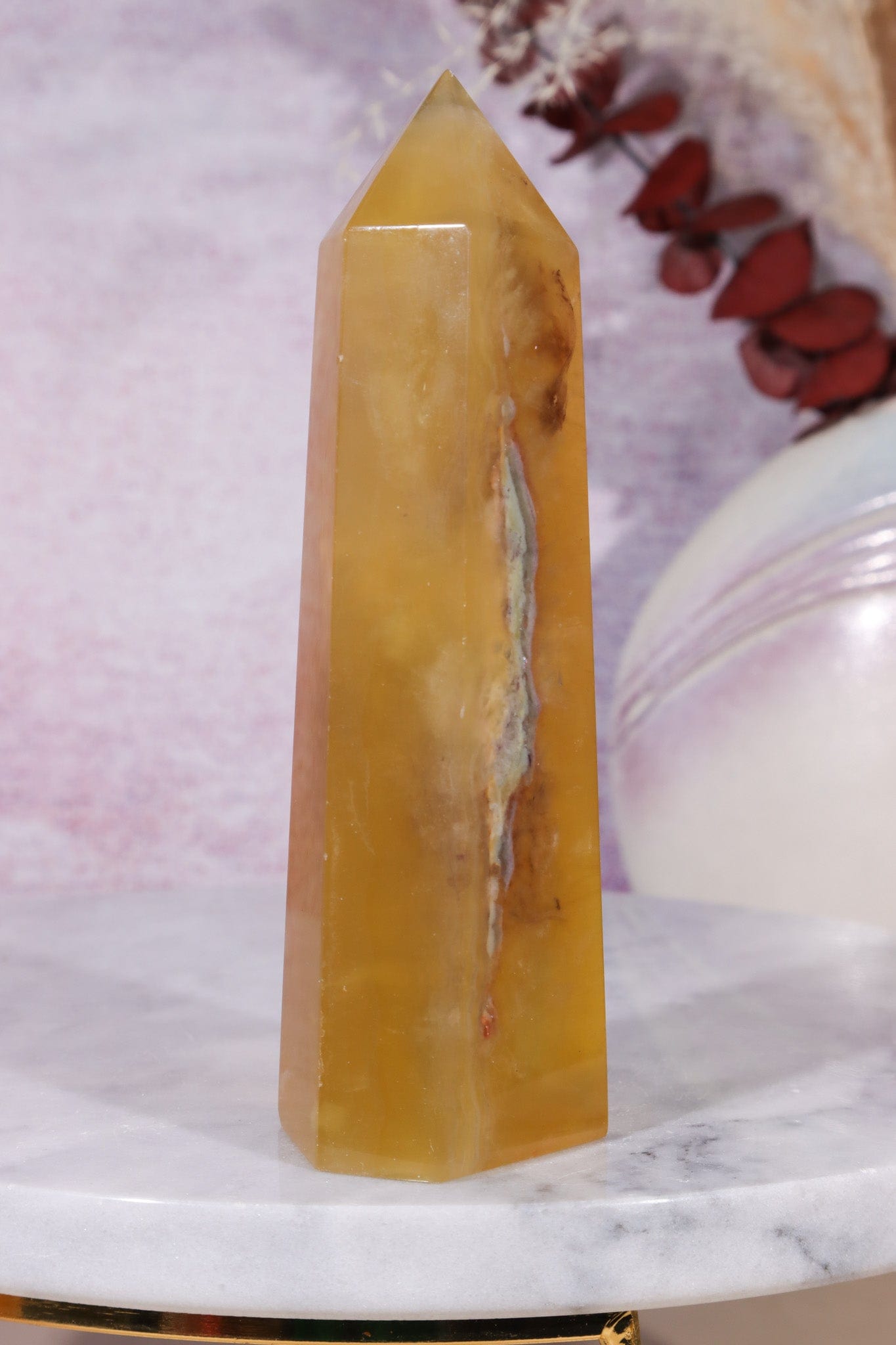 Yellow Fluorite Tower 11.5cm Towers Tali & Loz Crystals