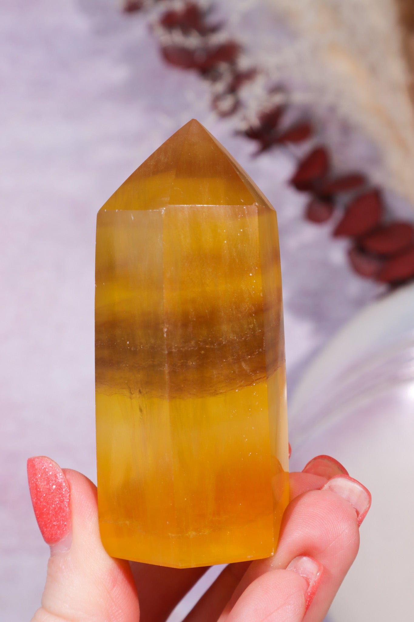 Yellow Fluorite Tower 7cm Towers Tali & Loz Crystals
