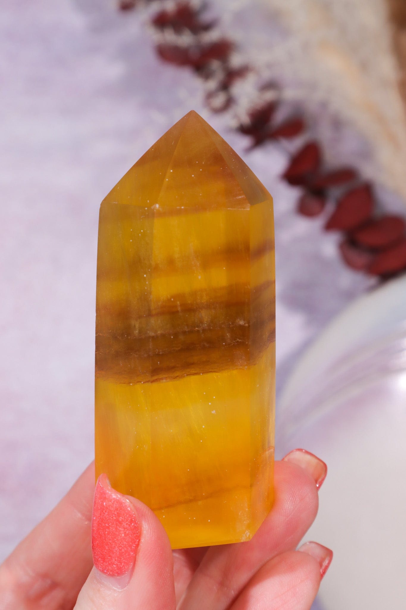 Yellow Fluorite Tower 7cm Towers Tali & Loz Crystals