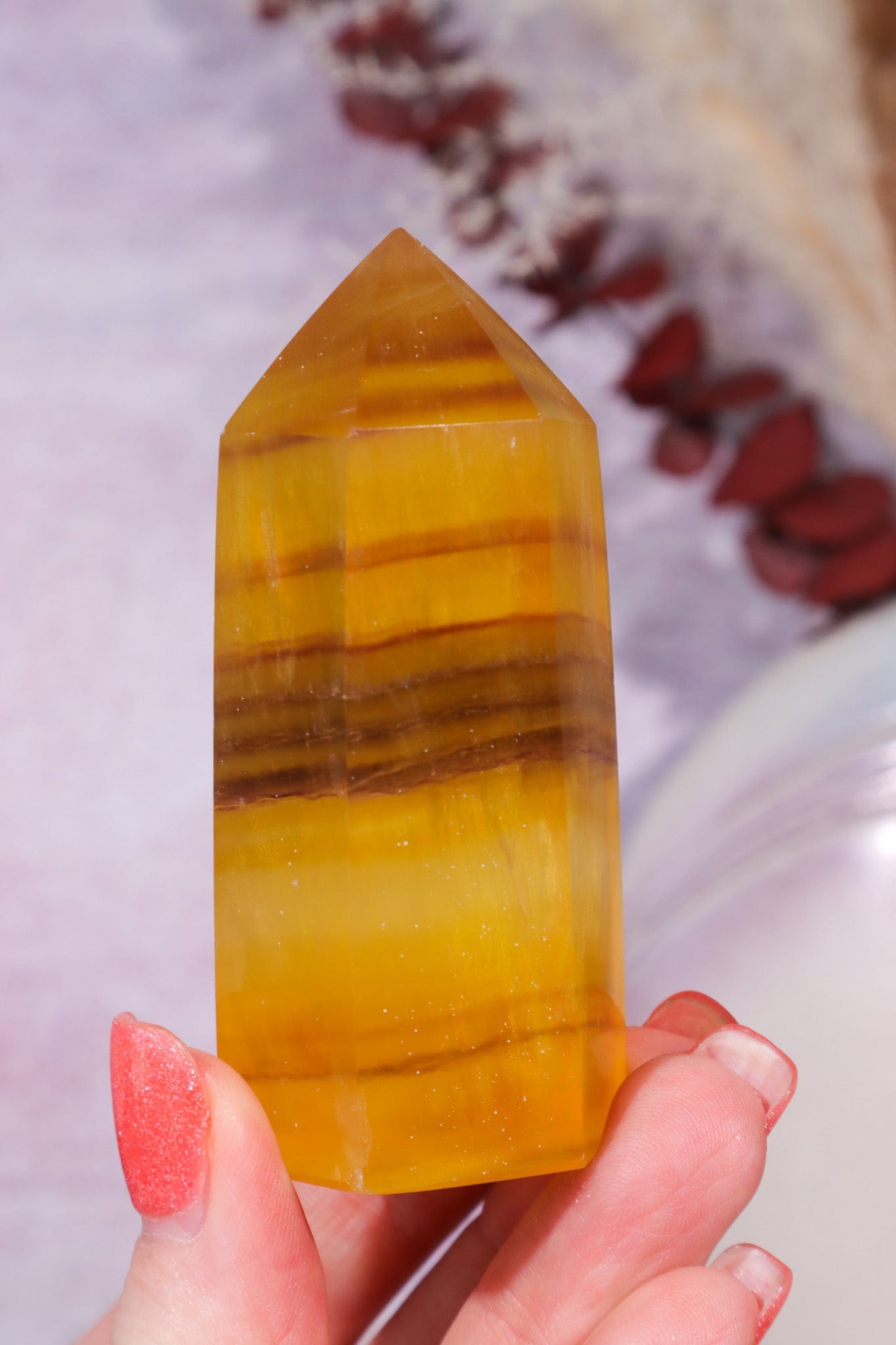 Yellow Fluorite Tower 7cm Towers Tali & Loz Crystals
