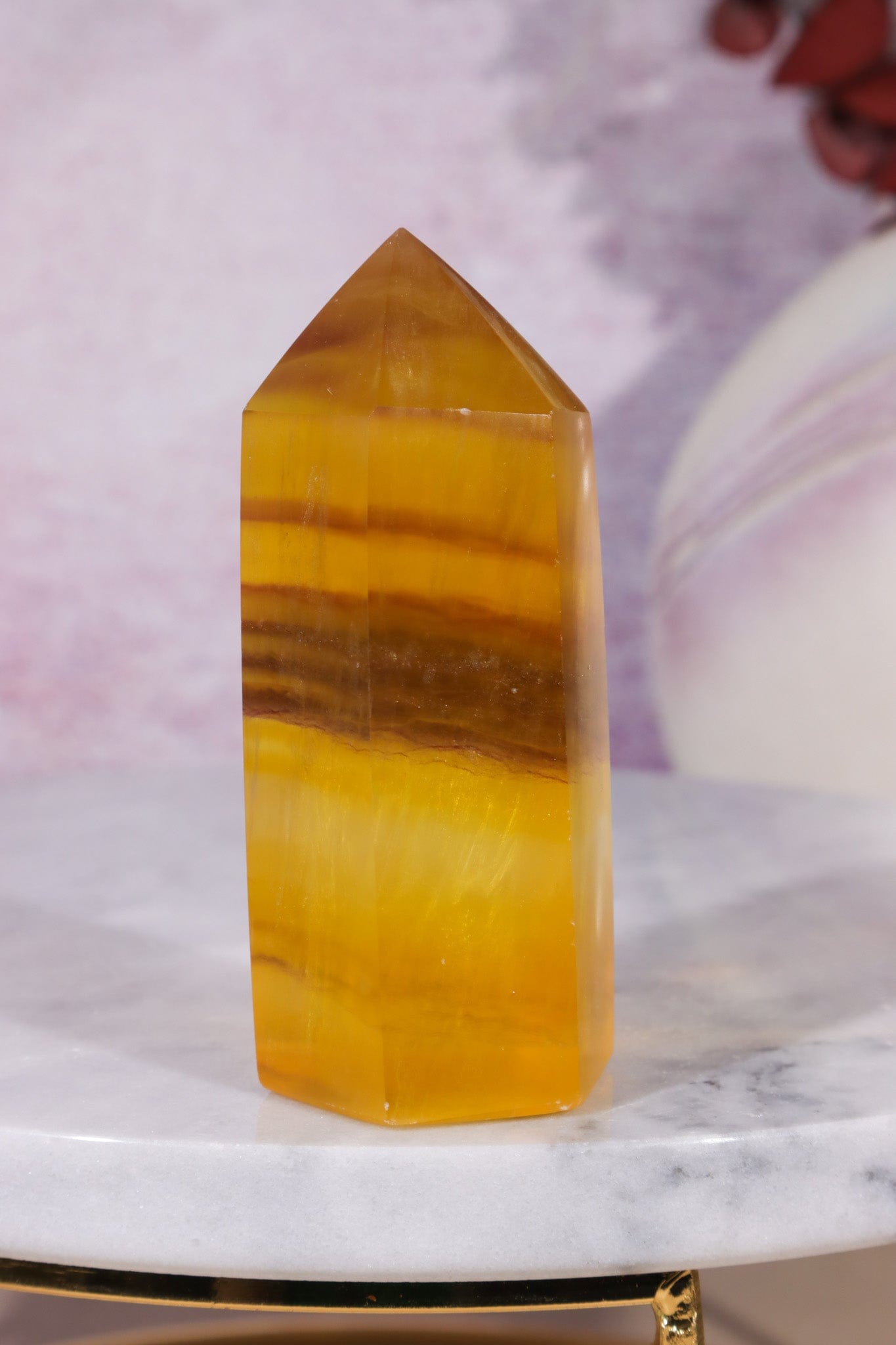 Yellow Fluorite Tower 7cm Towers Tali & Loz Crystals