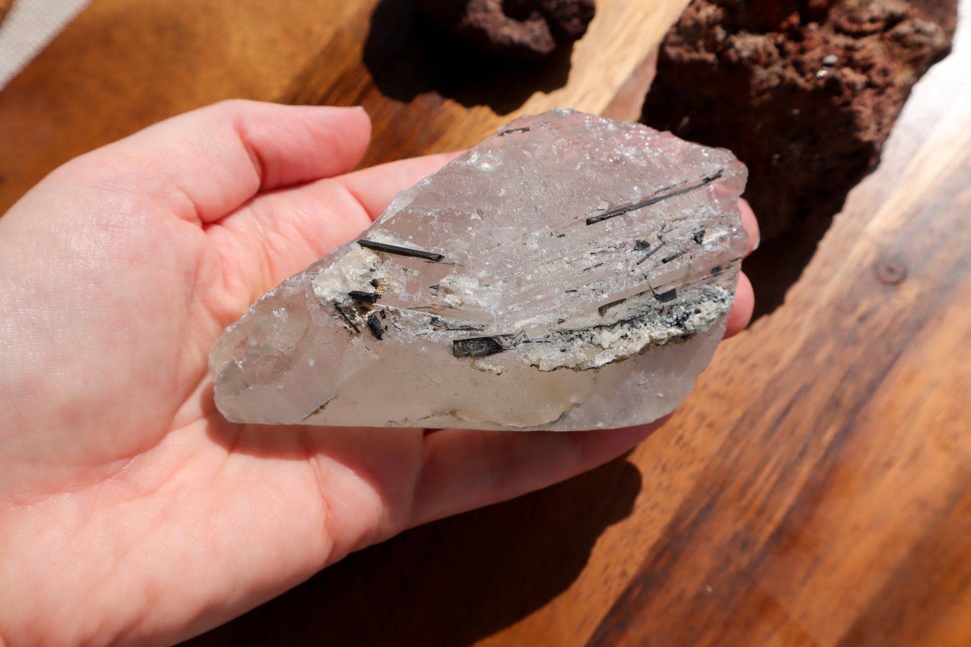 OUTLET Tourmaline in Quartz Rough - Protection/Healing Tumblestones 1 Tali & Loz
