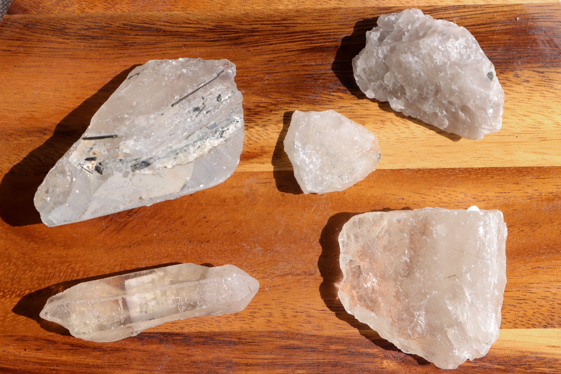 OUTLET Tourmaline in Quartz Rough - Protection/Healing Tumblestones Tali & Loz