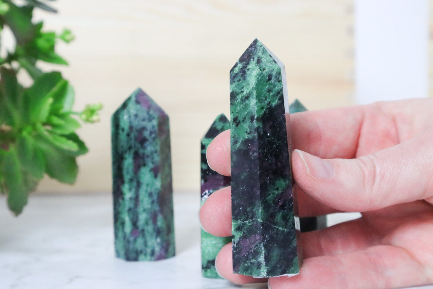 Ruby Zoisite Towers - Encouragement/Confidence Towers A Grade (7.5cm) Tali & Loz